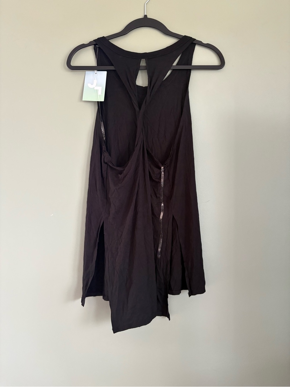 JoyLab Black Flow Tank with Racerback Keyhole - Picture 5 of 5
